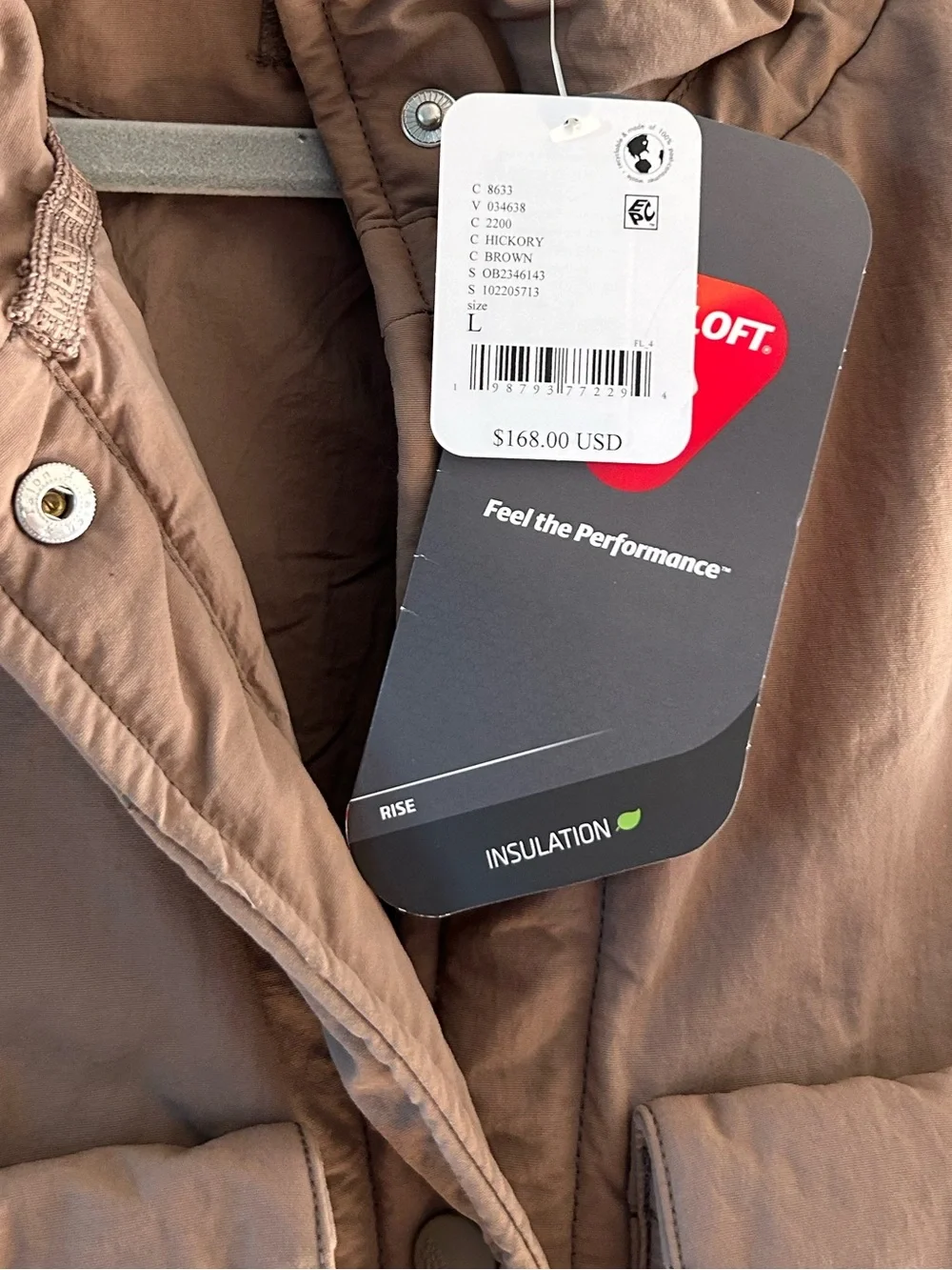 NWT Free People Cabin Fever Puffer Vest Hickory Brown